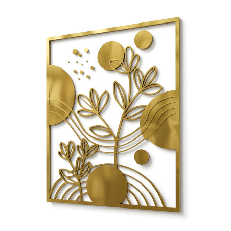 Gold Metal Wall Art ( H: 70 cm x W: 50 cm