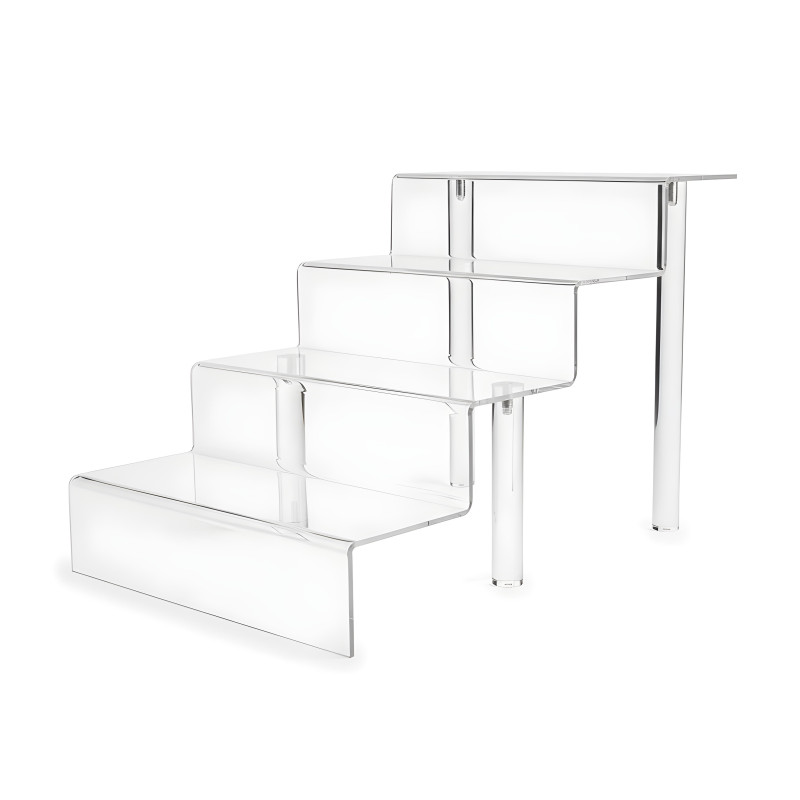 4-Tier Clear Acrylic Display Riser Shelf