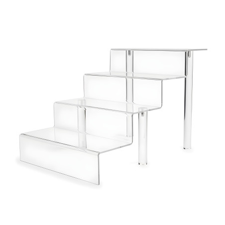 4-Tier Clear Acrylic Display Riser Shelf