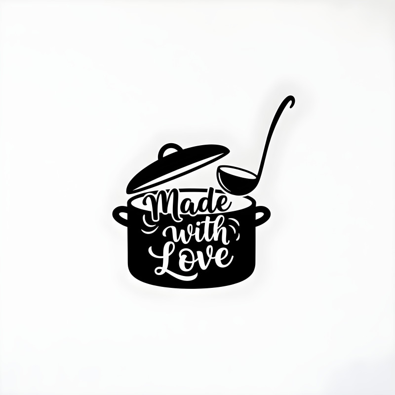 Made With Love Kitchen Wall Sticker