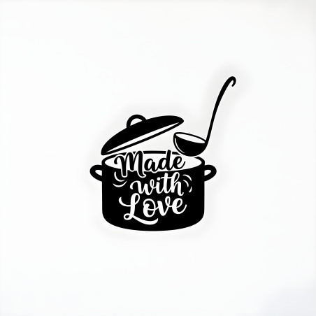 Made With Love Kitchen Wall Sticker
