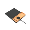 MOUSEPAD ORGANIZER – Foldable RCS PU Mousepad with Bamboo Wireless Charger and Light-Up Feature