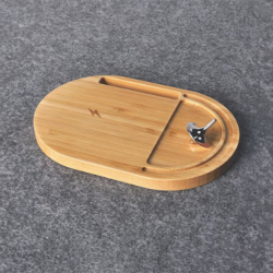 ANTI-STRESS WIRELESS – Bamboo Wireless Desktop Spinner with 15W Charging Capability