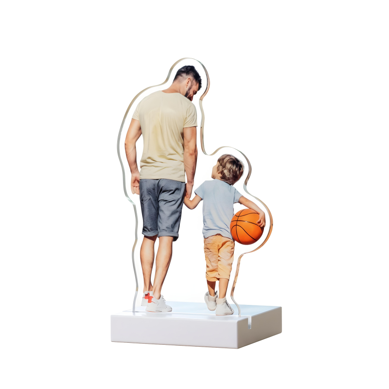 Customized Acrylic Photo Stand – Personalized Cut-Out Picture Display