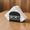 Hamburger Silhouette Napkin Holder – Black