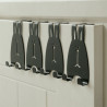 Cute Rabbit Over-the-Door Hook Rack - 4 Pcs