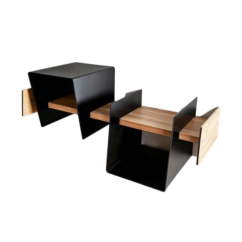 Modern Geometric Side Shelves – Dubai Home Décor