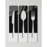 3-Piece Kitchen Wall Art – Knife, Spoon & Fork