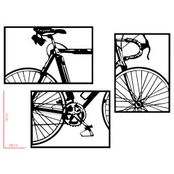 Minimalist Bicycle Wall Art – 3 Pieces