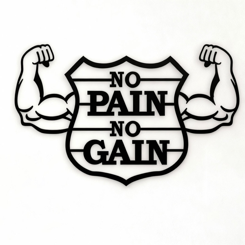No Pain No Gain Gym Wall Art UAE