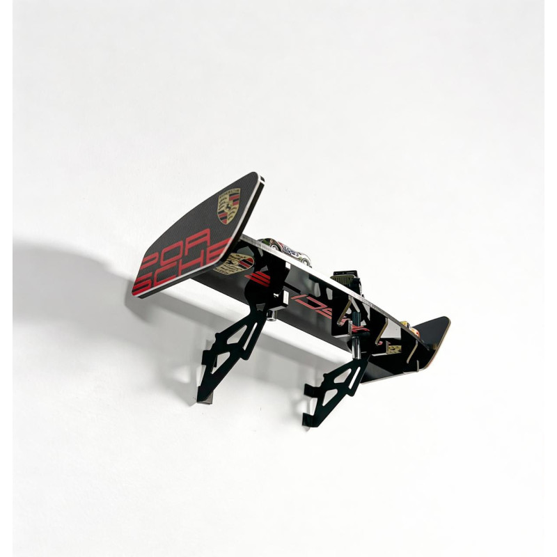 Porsche-Inspired Wall Mounted Key Stand | Racing Spoiler Design Key Holder | Automotive Wall Decor