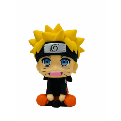 Anime Ninja Boy Action Figure – Cute Sitting PVC Collectible Toy