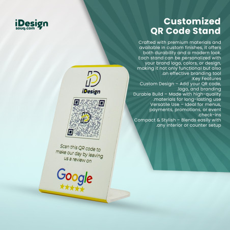 Customized QR Code Stand