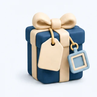 Clay illustration of a personalised gift