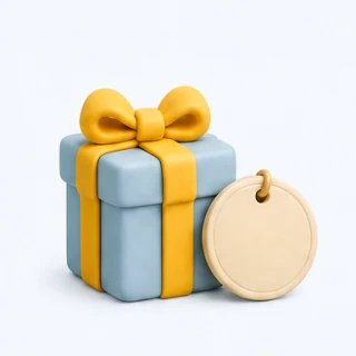 Clay illustration of an affordable gift